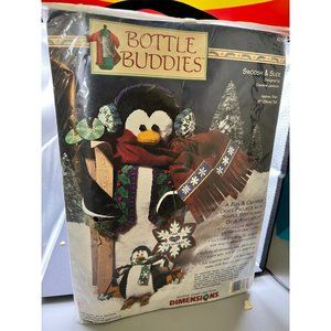 Bottle Buddies Penguin New in Package Dimensions Holiday Craft 15" Tall Gift